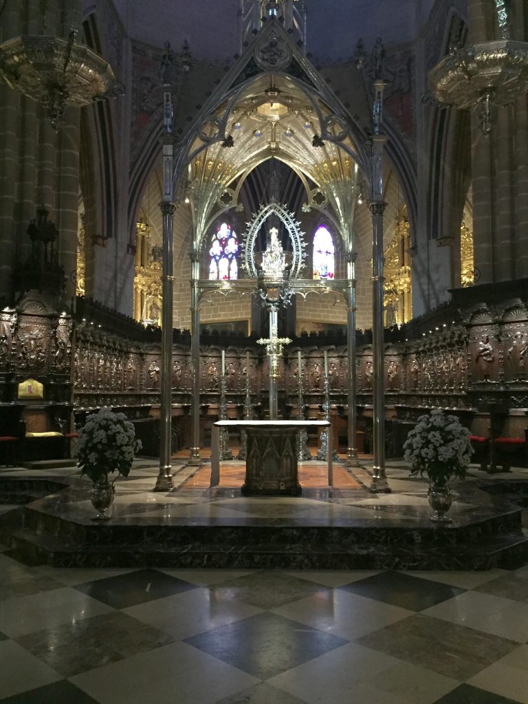 Kathedrale in Pamplona 3. Etappe des Camino Frances